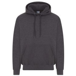 Men's Cotton Fleece Hooded Sweat Shirt Charcoal Gray Size 3XL