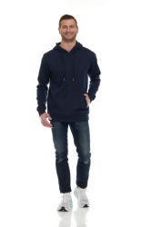 Unisex Cotton Hoodie Sweatshirt In Assorted Colors Black Navy Gray Size Xlarge