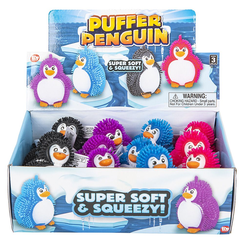 144 pieces 3" Puffer Penguin - Slime & Squishees