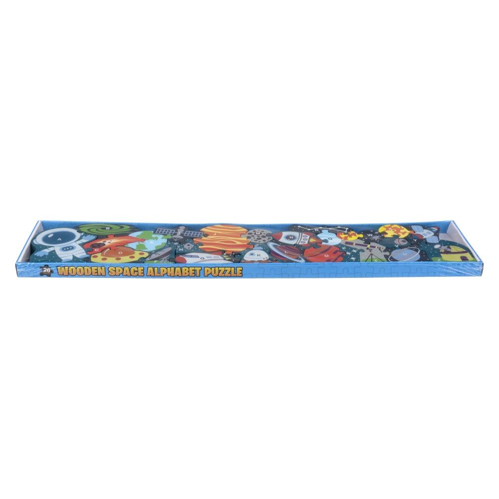 18 pieces of 23" X 5" 26pc Alphabet Outer Space Puzzle