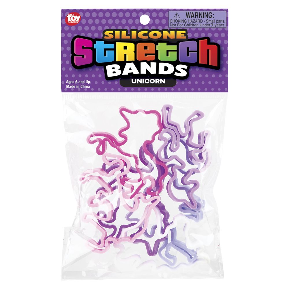 288 pieces Unicorn Silicone Stretch Bands - Rubber Bands