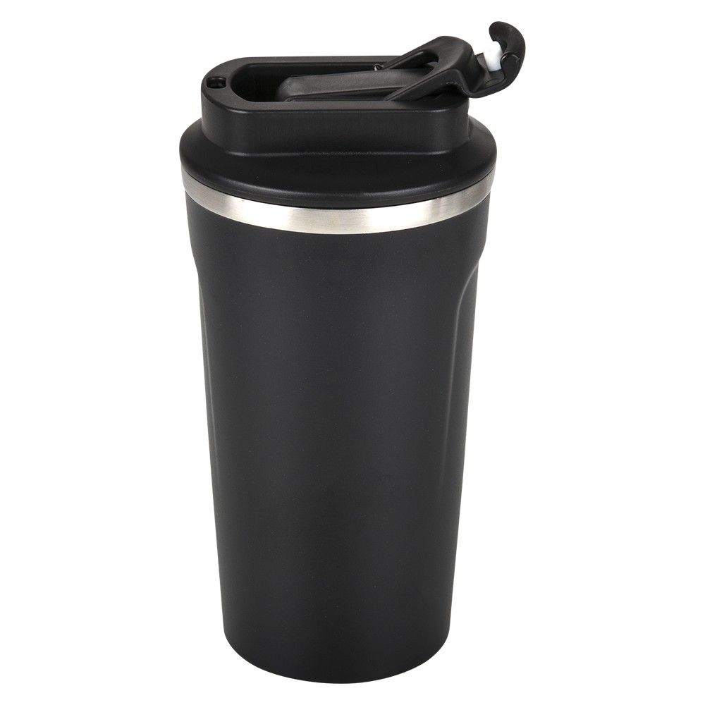 24 pieces 17oz Double Wall Dual Flip Lid Black Tumbler - Drinking Water Bottle