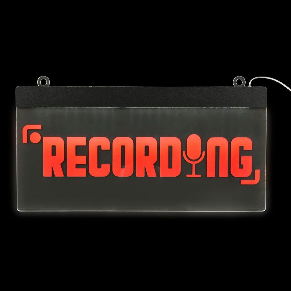 24 pieces 11.75" Recording Acrylic Sign - Sign
