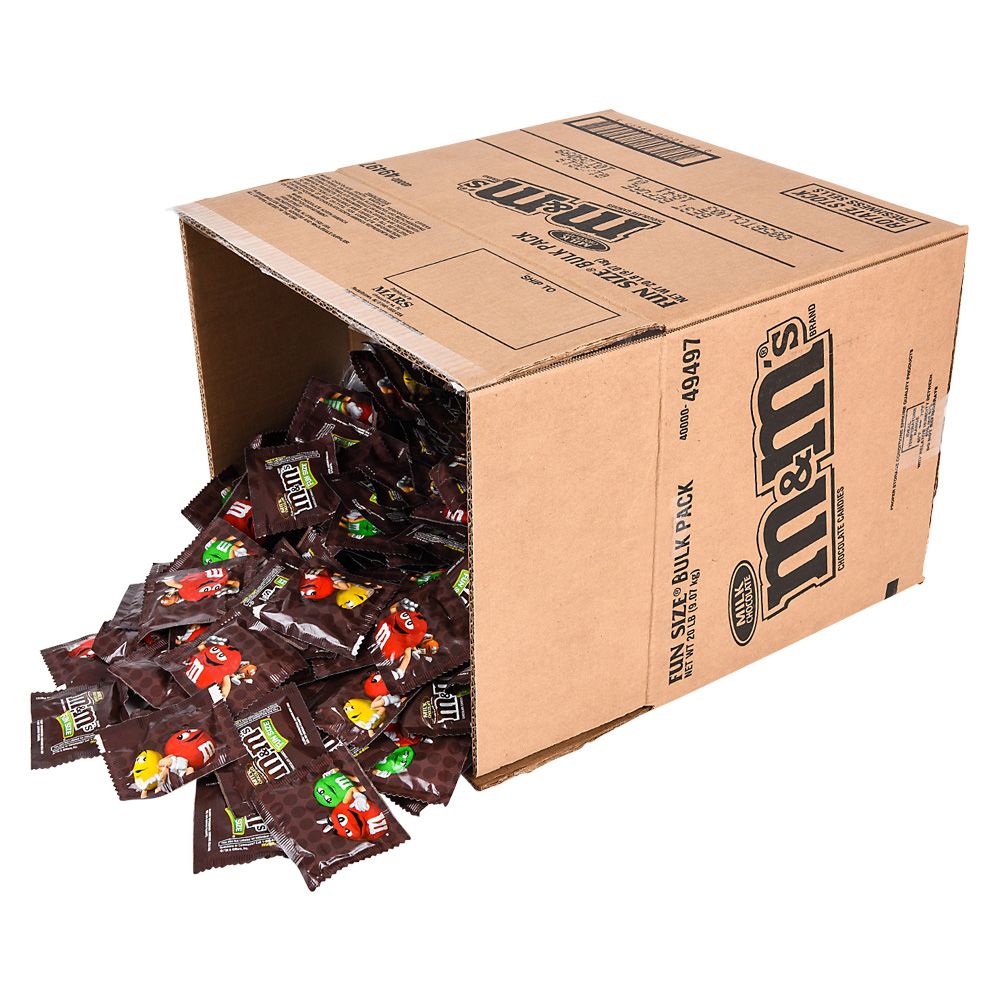 600 pieces M&m Fun Size Milk Chocolate 20lb - Food & Beverage