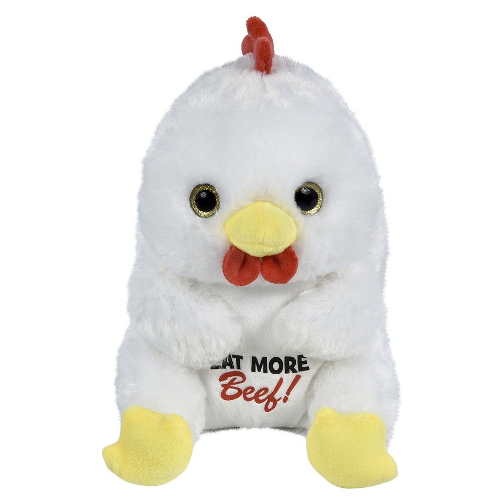 36 pieces 8.5" Belly Buddy Chicken Eat More Beef - Plush Toys