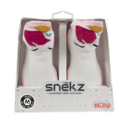 24 Wholesale Nuby Baby Rubber Shoes - Pink Unicorn Medium SNEKS  14-22 Months