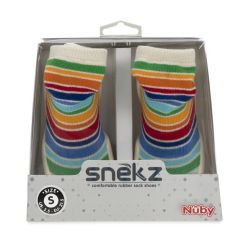 24 Bulk Nuby Baby Rubber Shoes - Rainbow Small