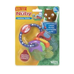 48 Wholesale Nuby Icybite Teething Keys On Ring blue 3 months up
