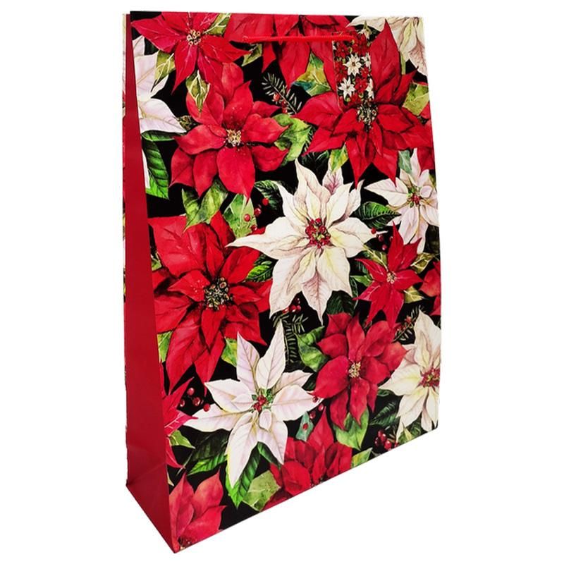 96 Pieces 1pk Jumbo Xmas Bag Matt - Christmas Gift Bags and Boxes