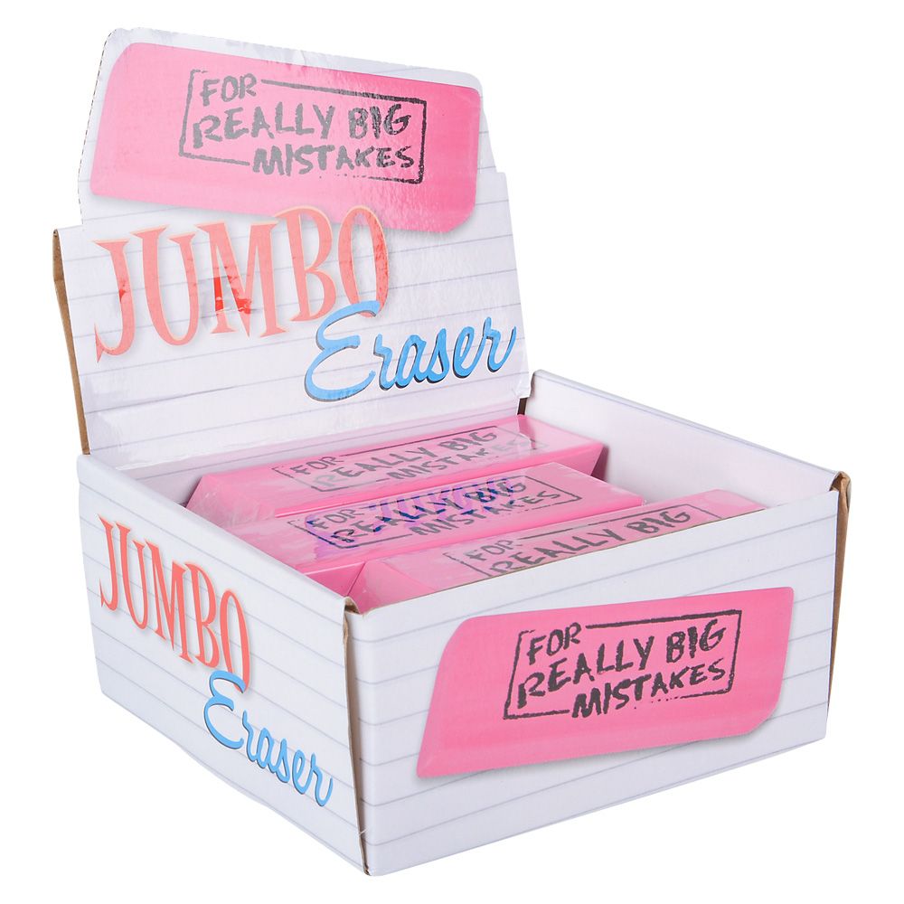 48 Wholesale Jumbo Big Mistake Wedge Eraser