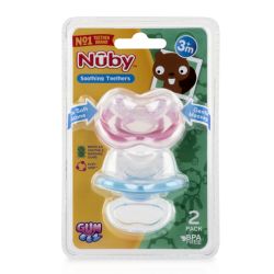 48 Wholesale Gum-eez Teethers 2-Pack, 3+ Months, Assorted Colors