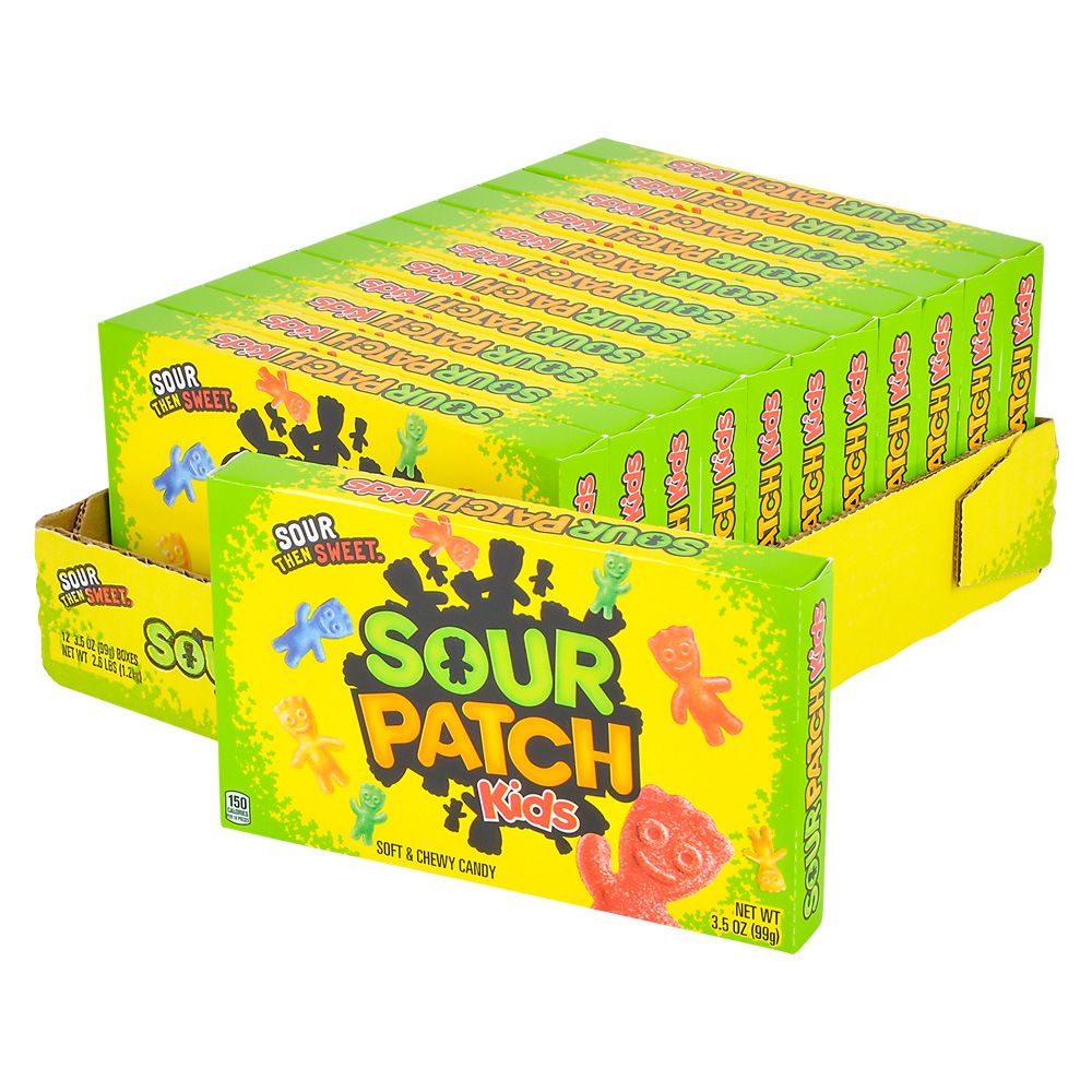 12 pieces Sour Patch Kids Theater Box Candy 12pc - Spray Bottles