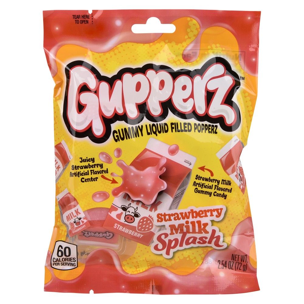 48 pieces Gupperz Strawberry Milk Splash 2.54oz 12ct - Food & Beverage