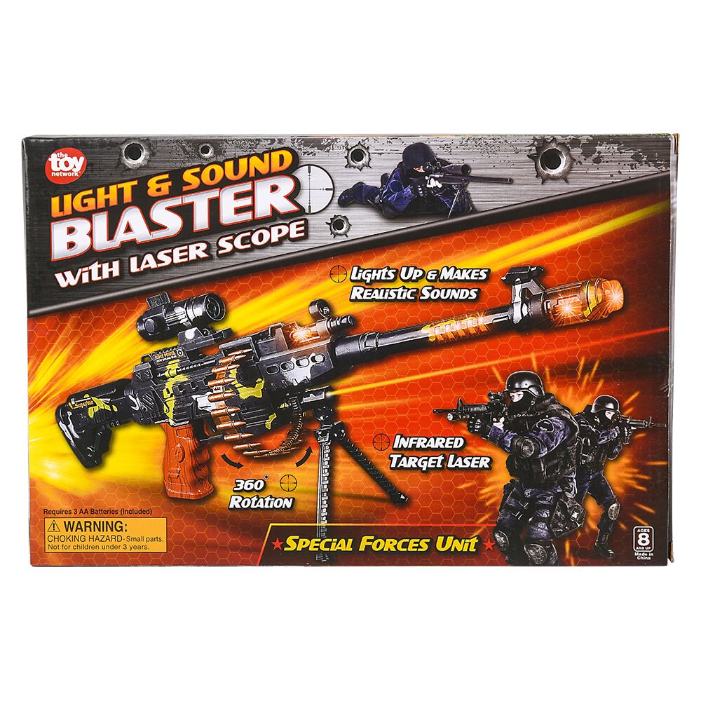24 pieces LighT-Up Machine Gun W/scope - Light Up Toys