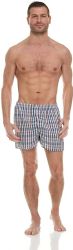 72 Wholesale Mens Woven Plaid Boxer Shorts Size Large