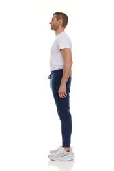 180 Pieces Mens Cotton Fleece Zipper Jogger Navy Assorted Sizes Med To 2x - Mens Sweatpants