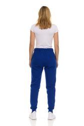 96 Pieces Womens Fleece Lined 3 Pocket Jogger Royal Blue Size X-Large - Womens Pants