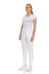Womens Fleece Lined 3 Pocket Jogger White Size X-Large