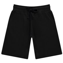 Mens Cotton Fleece 3 Pocket Shorts Black Size 2X-Large