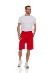 48 Pieces Mens Cotton Fleece 3 Pocket Shorts Red Size X-Large - Mens Shorts