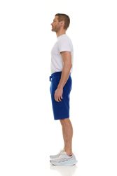 144 Pieces Mens Cotton Fleece 3 Pocket Shorts Royal Blue Size Small - Mens Shorts for Donation