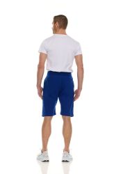 144 Pieces Mens Cotton Fleece 3 Pocket Shorts Royal Blue Size Small - Mens Shorts for Donation