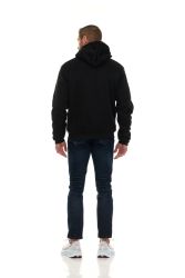Unisex Black Zipper Hoodie Cotton Fleece Lining 280gsm Assorted Sizes M-2x