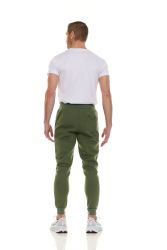 Mens Cotton Fleece Zipper Jogger Army Green Assorted Sizes S-3x