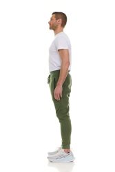 Mens Cotton Fleece Zipper Jogger Army Green Assorted Sizes S-3x
