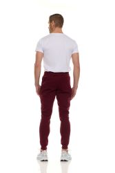 Mens Cotton Fleece Zipper Jogger Burgundy Assorted Sizes S-3x