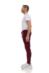 Mens Cotton Fleece Zipper Jogger Burgundy Assorted Sizes S-3x