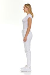 24 Pieces Womens Fleece Lined Jogger With Pocket In White Size 3xlarge - Womens Pants