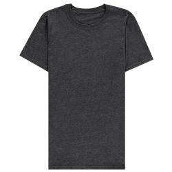 144 Wholesale Men's Cotton Short Sleeve T-Shirt Size 3xl - Black And Gray
