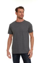 96 Wholesale Men's Cotton Short Sleeve T-Shirt Size 3XL - Gray And White
