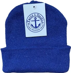 24 Wholesale Yacht & Smith Kids Winter Beanies In Dark Assorted Colors
