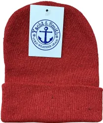 24 Wholesale Yacht & Smith Kids Winter Beanies In Dark Assorted Colors