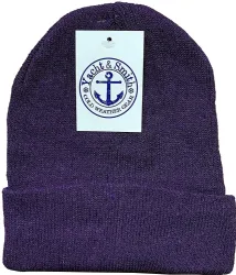 144 Wholesale Yacht & Smith Kids Winter Beanies In Dark Assorted Colors