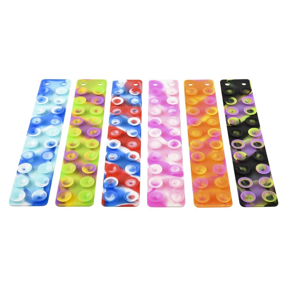 288 pieces Tiedye Suction Sticky Strips Silicone Bracelet - Bracelets