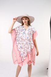 24 Wholesale Kimono Wrap Is Acrylic Color Pink