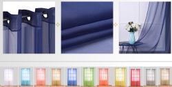 24 Pieces Curtain Panel Rod Pocket Color Beige - Window Curtains