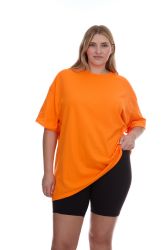 Womens Oversized Cotton Crew Neck Short Sleeve T-Shirts Assorted Colors , 2X-Large