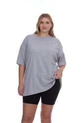Womens Oversized Cotton Crew Neck Short Sleeve T-Shirts Assorted Colors , 2X-Large
