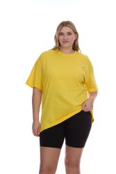 Womens Oversized Cotton Crew Neck Short Sleeve T-Shirts Assorted Colors , 2X-Large