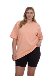 Womens Oversized Cotton Crew Neck Short Sleeve T-Shirts assorted colors , 4X-Large