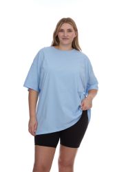 Womens Oversized Cotton Crew Neck Short Sleeve T-Shirts assorted colors , 4X-Large