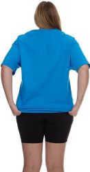 Womens Oversized Cotton Crew Neck Short Sleeve T-Shirts assorted colors , 4X-Large