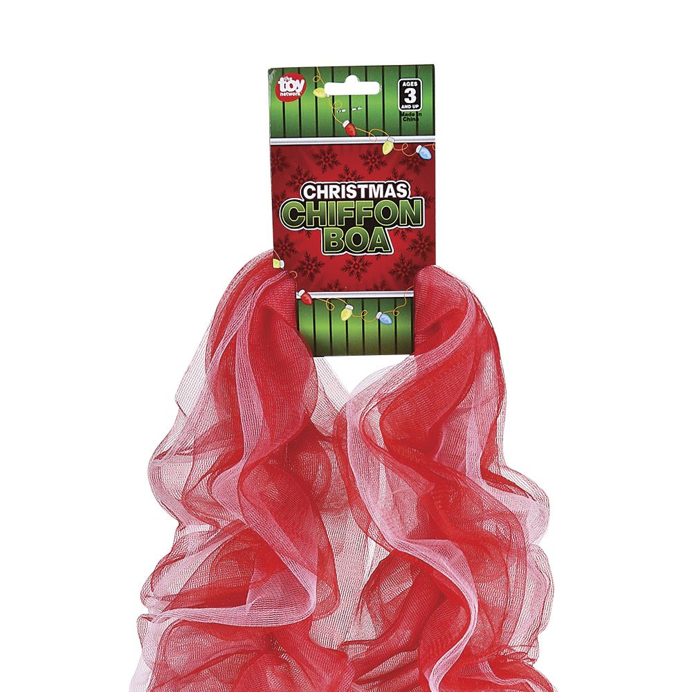 72 pieces of 70" Christmas Chiffon Boa