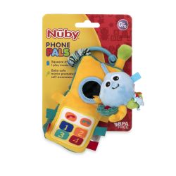 16 Pieces Nuby Plush Pals Interactive Toy Assorted Character 0 months up - Baby Toys