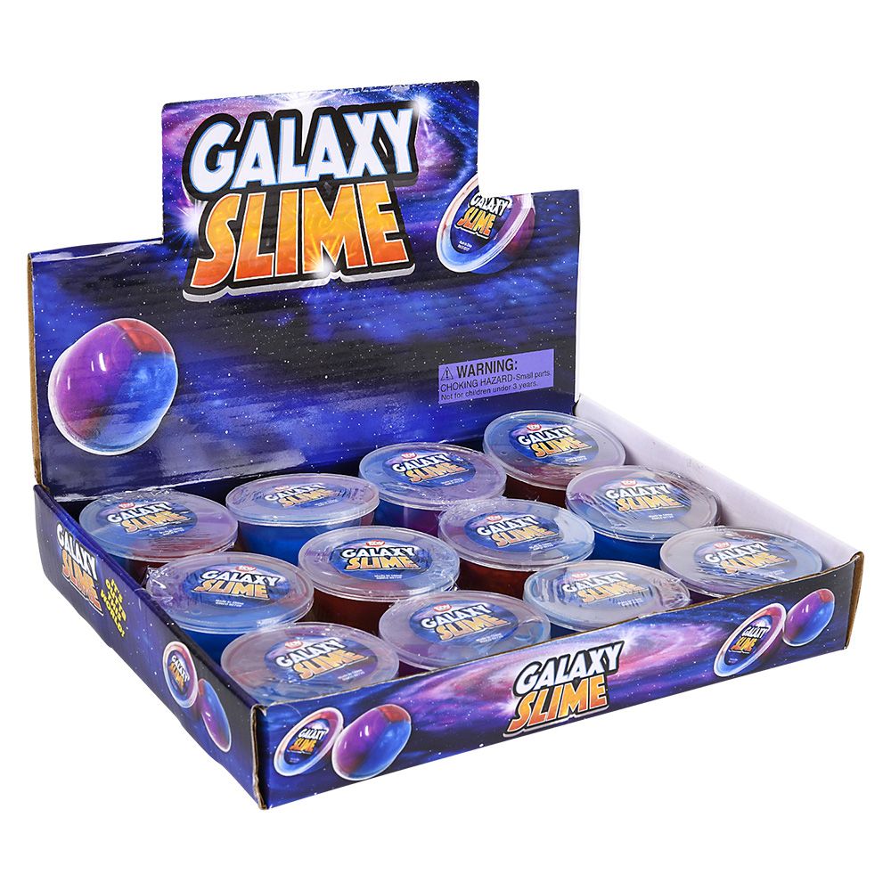 144 pieces 2.25" Galaxy Slime Tubs - Slime & Squishees