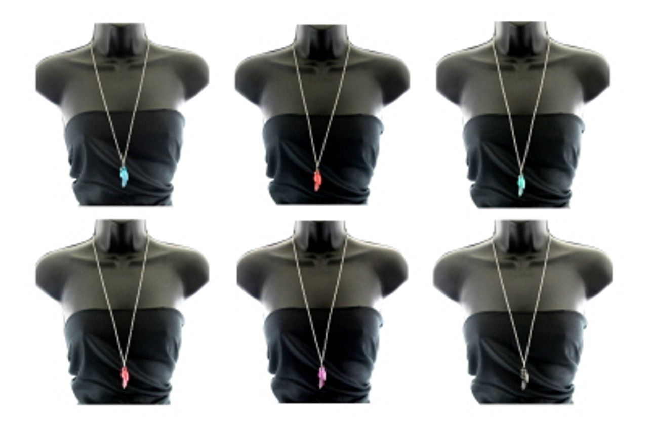 60 Wholesale Silver Tone Bird Charm Necklace